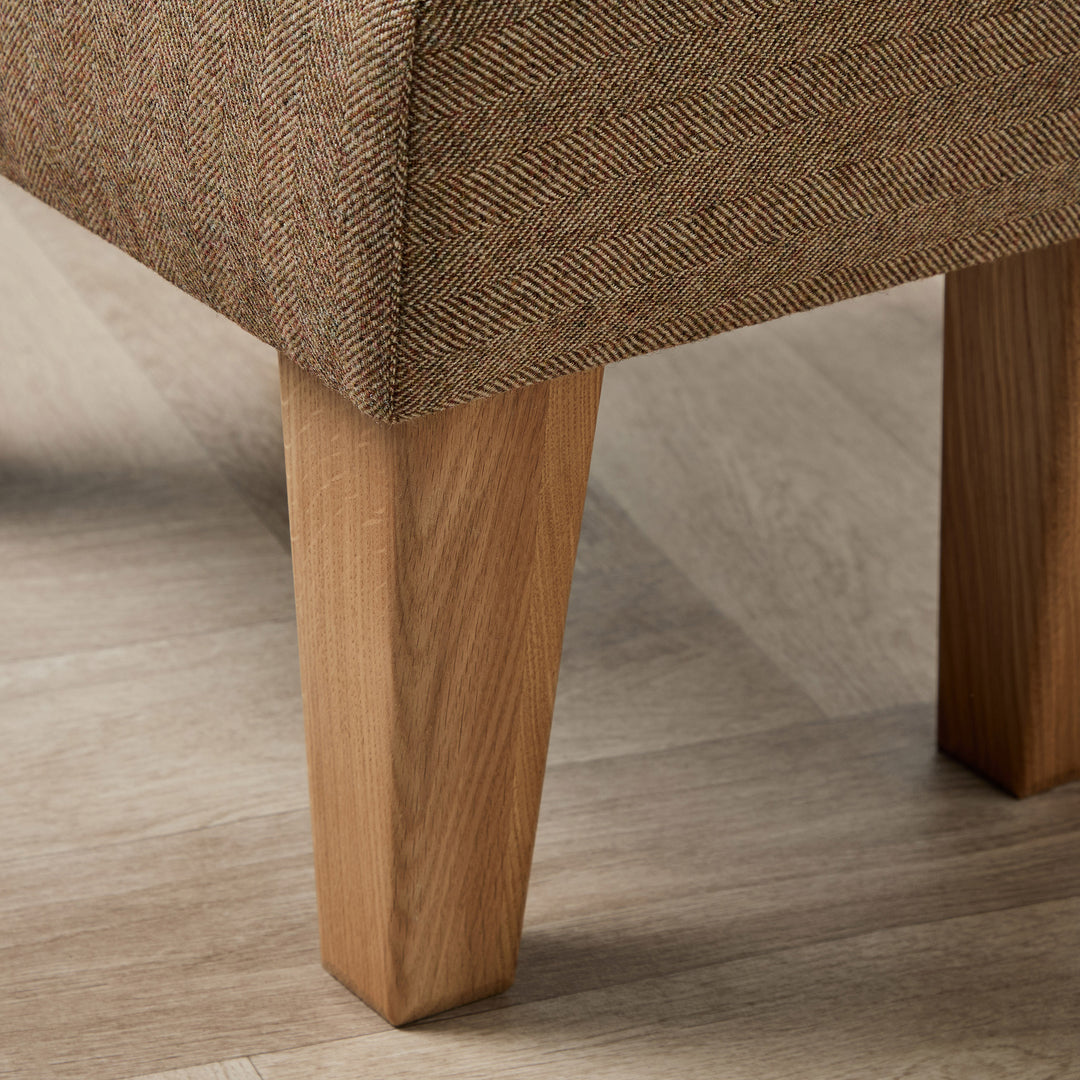 Richmond Small Footstool (Wool Linwood Barra Unst) 46 x 33cm