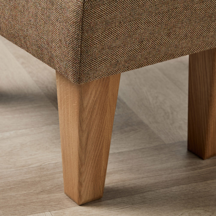 Richmond Small Footstool (Wool Linwood Barra Unst) 46 x 33cm